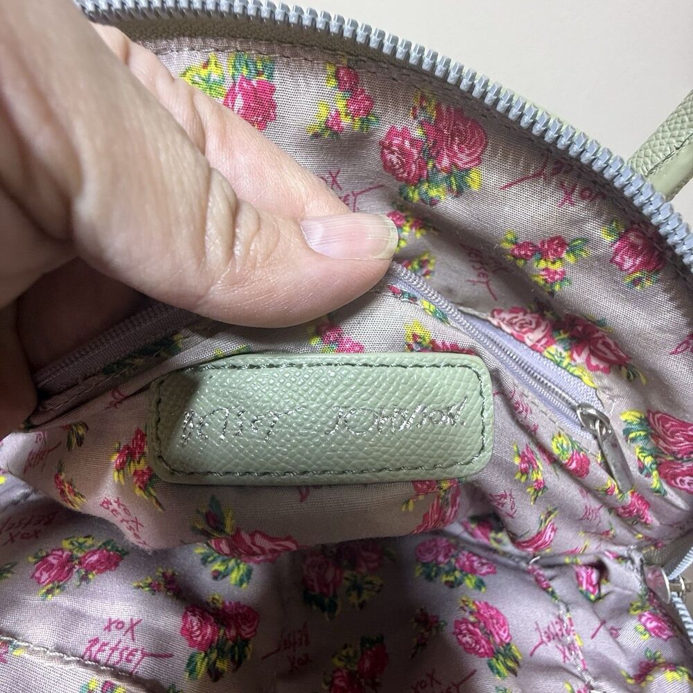 Xoholly Dome Betsey Satchel Sage Green Bow Coquette Preppy Crossbody - Picture 7 of 11